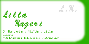 lilla mageri business card